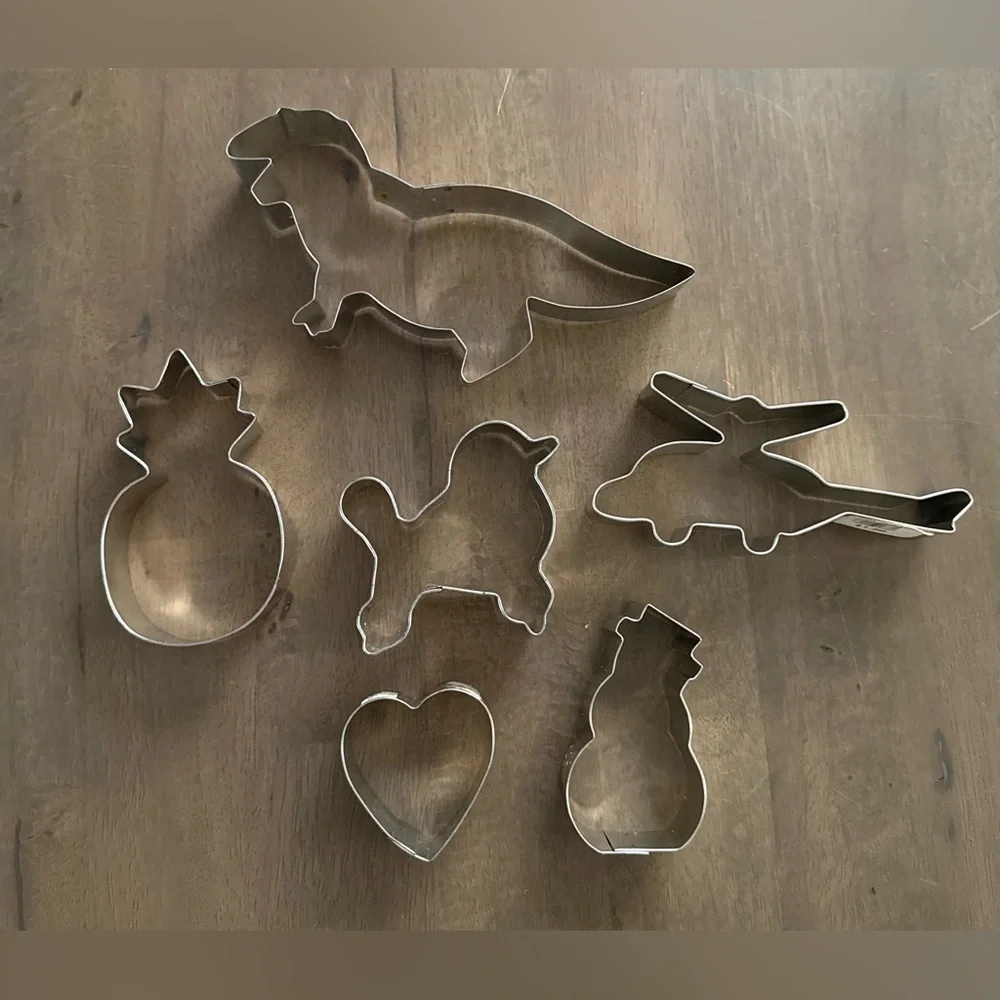 6pc Stainless Steel Miscellaneous Shape Cookie Cutters